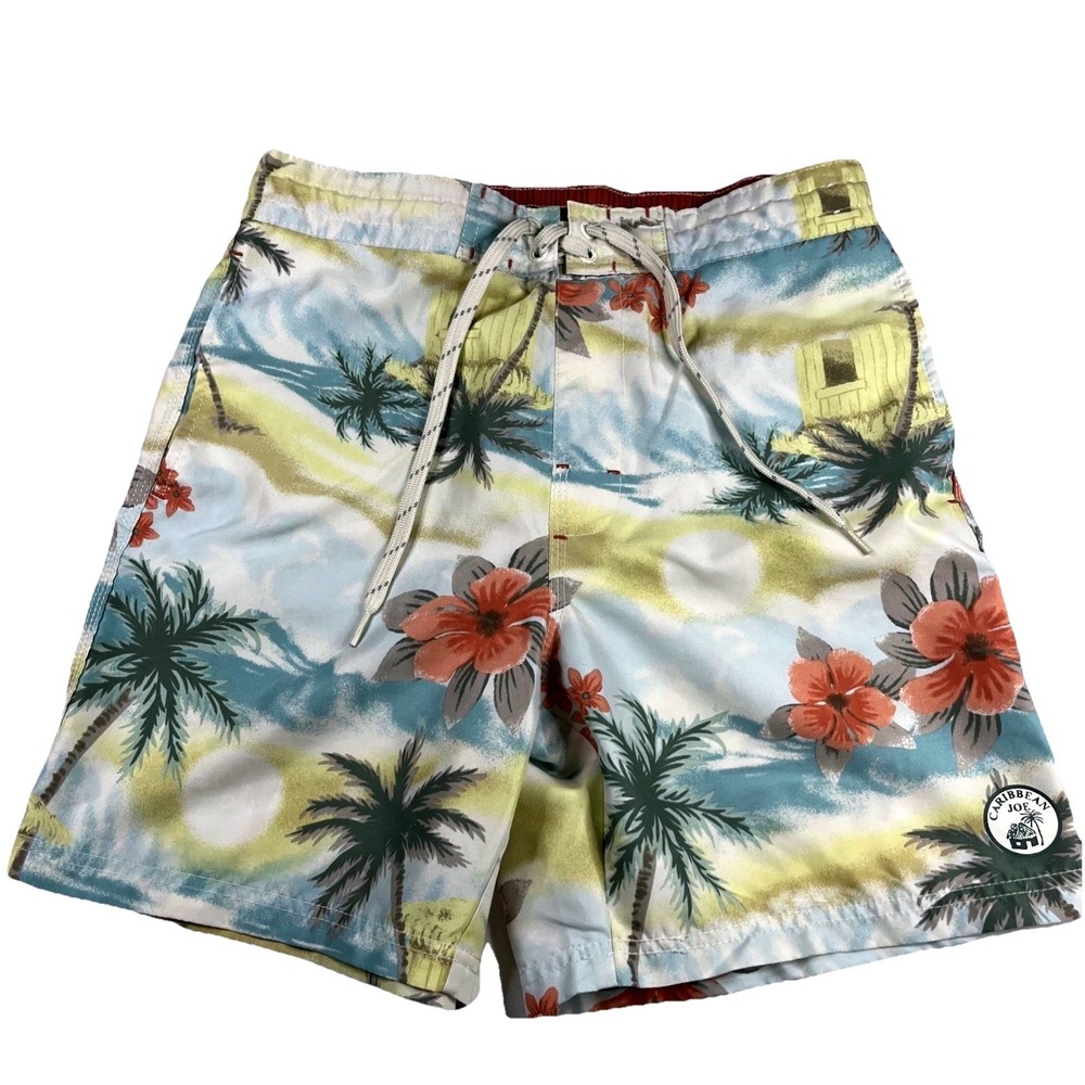 Caribbean Joe Men's‎ Hawaiian Island Theme Swimming Beach Shorts Size Medium